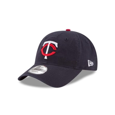 Blue Minnesota Twins Hat - New Era MLB Core Fit 49FORTY Fitted Caps USA6048719